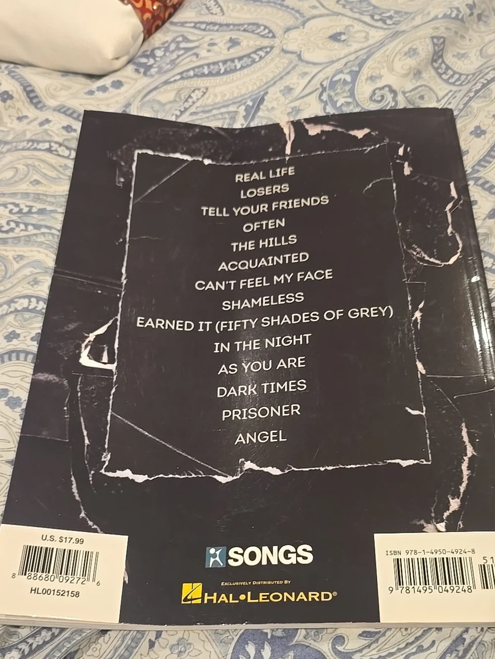 New THE WEEKND PIANO BOOK